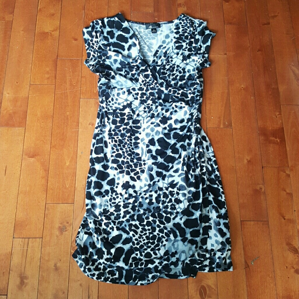 AB Studio Faux Wrap Dress - Picture 4 of 5